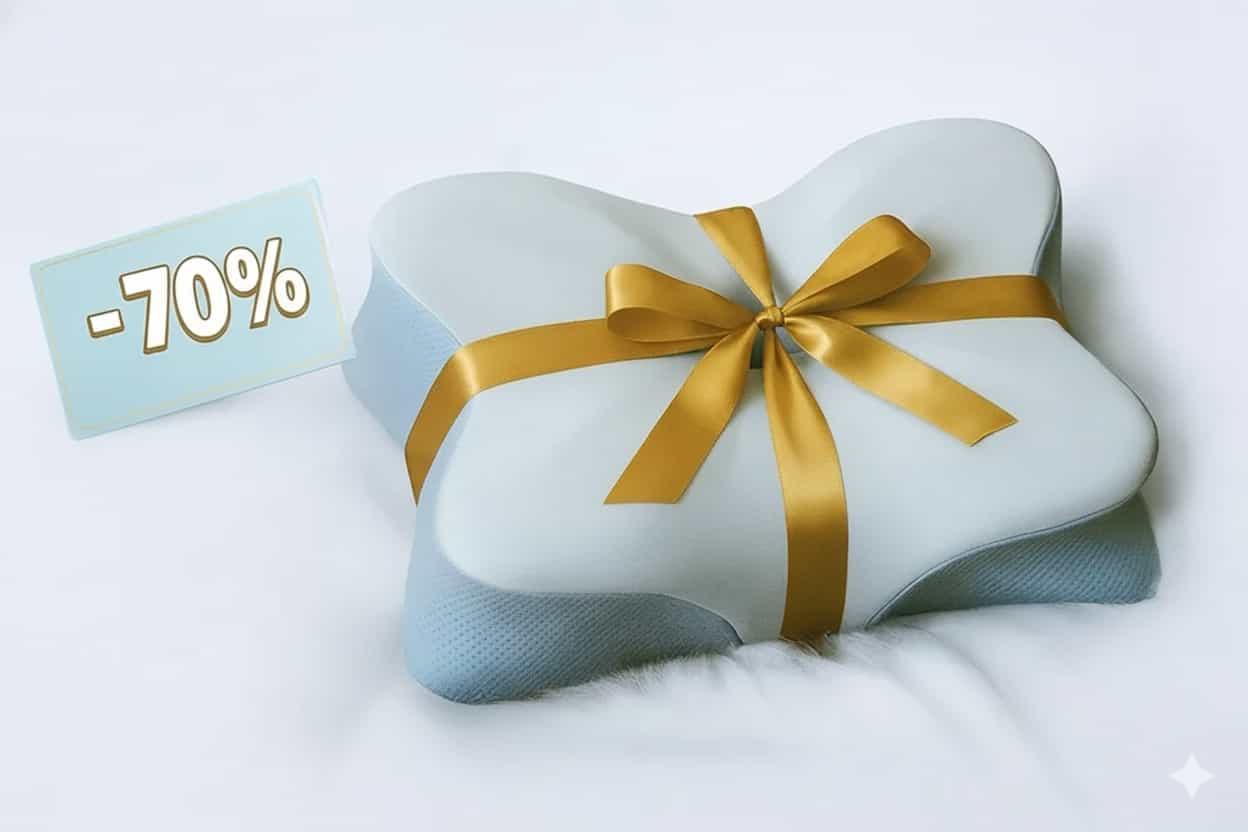 Pillow with ribbon